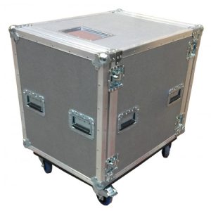 12U Rack Case Shock Mounted 650mm deep with 1 Shelve support