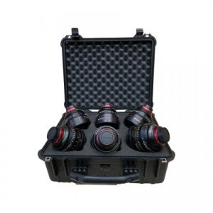 Case And Foam Insert For 6 Canon CN-E Cinema Prime Lenses
