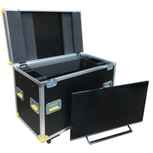 Double Monitors Panasonic 40 inch TX-40Ds500 with stand Flight Case
